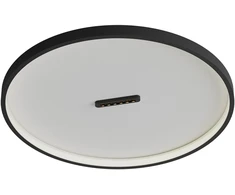 Lubinis šviestuvas 52W LED paviršinis šviestuvas BUTTON, juodas, 3000K, dimeriuojamas, 01-3832