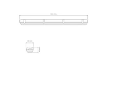 52W LED šviestuvas WARS 1x150 SA-9W 3H AT 4000K