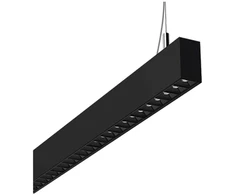 54W LED linijinis paviršinis/pakabinamas šviestuvas FX35-P, juodas, 3000K