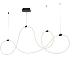 54W LED pakabinamas šviestuvas HENK, juodas, 3000K, dimeriuojamas