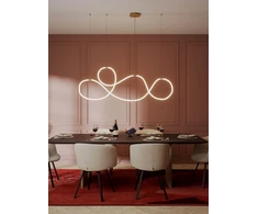 54W LED pakabinamas šviestuvas HENK, juodas, 3000K, dimeriuojamas