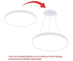 Lubinis šviestuvas 54W LED paviršinis šviestuvas, baltas, 3000K