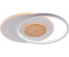 Lubinis šviestuvas 54W LED paviršinis šviestuvas, baltos/medžio sp., 3000K-6000K, dimeriuojamas
