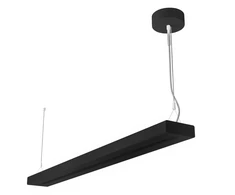 55/49/43/35W LED linijinis šviestuvas LINEAR INDIVILED DIRECT/INDIRECT 1200, juodas, 3000K, su 3h avariniu moduliu