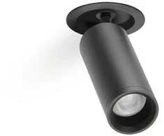 5,5W įleidžiamas šviestuvas FIT RECESSED, juodas, 3000K, 19°, DALI, su maitinimo šaltiniu