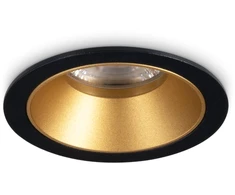 5,5W LED įleidžiamas šviestuvas GAME, juodos/aukso sp., 3000K, 349077