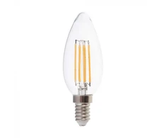 5,5W LED lemputė, E14, žvakės formos, 3000K, dimeriuojama