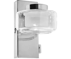 Sieninis šviestuvas 5,5W LED sieninis vonios šviestuvas ORBIS FLAME, chromo sp., 3000/4000K, IP44