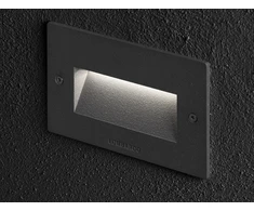 5,6W LED įleidžiamas fasado šviestuvas FIX 504, antracito sp. (RAL 7021), 3000K