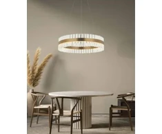 56W LED pakabinamas šviestuvas, aukso sp., 3000K, dimeriuojamas, 22039