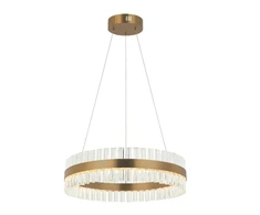 56W LED pakabinamas šviestuvas, aukso sp., 3000K, dimeriuojamas, 22039