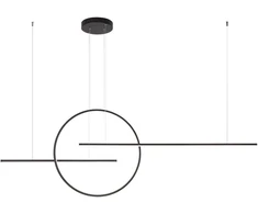56W LED pakabinamas šviestuvas GIOTTO, juodas, 4000K, dimeriuojamas, 01-1850