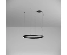 57W LED paviršinis/pakabinamas šviestuvas XAMBIT, juodas, 4000K, 90cm
