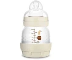 Mam Baby 5861 PERFECT START ANTIKOLIKINIS BUTELIUKAS 130ML, ĮŽEMINTAS GAMTOJE, SMĖLIO SPALVOS