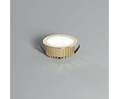 5,8W LED įleidžiamas šviestuvas FUSION, aukso sp., 4000K