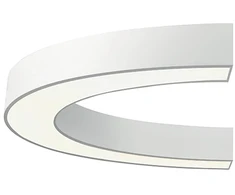 58W LED lubinis šviestuvas SEMI, baltas, 3000K, PUSH, 1500mm, 3918-0115-3-W-D4