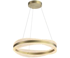 58W LED pakabinamas šviestuvas, šlifuotos aukso sp., 3000K, dimeriuojamas, 25412
