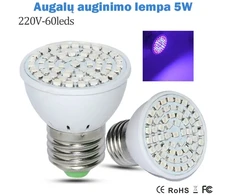 5W Augalų auginimo lempa