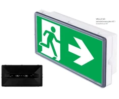 5W evakuacinis šviestuvas VELLA SO 250 CB IP65, baltas