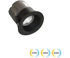 5W LED įleidžiamas šviestuvas ALEA, juodas, 2700/3000/4000K, 3914-010B-3-S-38