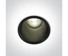 5W LED įleidžiamas šviestuvas, juodas, 3000K, 10105FD/B/W