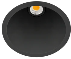 5W LED įleidžiamas šviestuvas SWAP, matinės juodos sp., 4000K, 42°