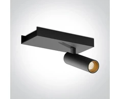 5W LED lubinis šviestuvas, juodas, 3000K, pakreipiamas, 65004A/B/W