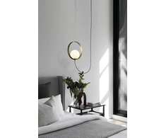 5W LED pakabinamas šviestuvas HALO, aukso/baltos sp., 2700/3000K, C3815171O