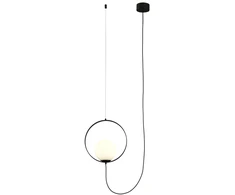 5W LED pakabinamas šviestuvas HALO, juodos/baltos sp., 2700/3000K, dimeriuojamas, C3815171NDP