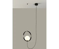 5W LED pakabinamas šviestuvas HALO, juodos/baltos sp., 2700/3000K, dimeriuojamas, C3815171NDT
