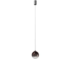 5W LED pakabinamas šviestuvas IRIDES, juodos/kavos sp., 3000K, 01-3967
