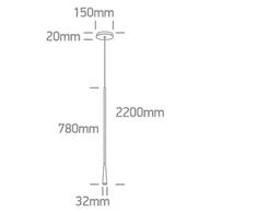 5W LED pakabinamas šviestuvas, juodas, 3000K, 63076A/B/W