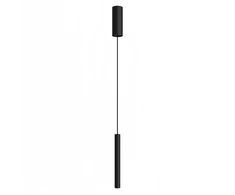 5W LED pakabinamas šviestuvas PIPE SLIM, juodas, 2700K, dimeriuojamas, C3986190NDP