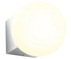 Lubinis šviestuvas 5W LED paviršinis šviestuvas BILIA, chromo sp./baltas, 3000K, IP44, 01-2602