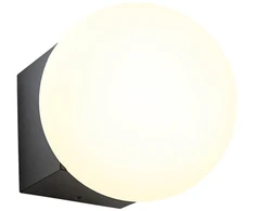 Lubinis šviestuvas 5W LED paviršinis šviestuvas BILIA, juodos/baltos sp., 3000K, IP44, 01-2603