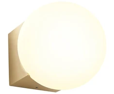 Lubinis šviestuvas 5W LED paviršinis šviestuvas BILIA, žalvario/baltos sp., 3000K, IP44, 01-2601