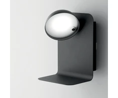 5W LED sieninis šviestuvas BOING, juodas