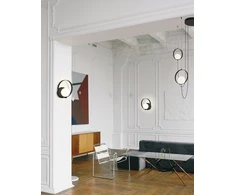 5W LED sieninis šviestuvas HALO, juodos/baltos sp., 2700/3000K, dimeriuojamas, A3815170NDP