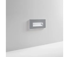5W LED sieninis šviestuvas laiptų apšvietimui STRATOS, sidabro sp., CCT, IP65