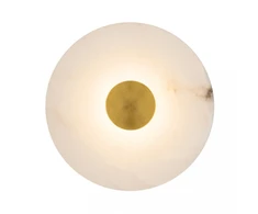 5W LED sieninis šviestuvas, žalvario/kreminės sp., 3000K, 2550