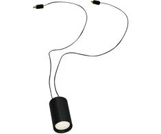5W LED šviestuvas į 24V PLUG &amp; PLAY sistemą, juodas, 3000K, dimeriuojamas, 19168