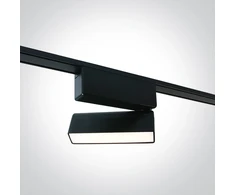 5W LED šviestuvas į magnetines sistemas FLAT, juodas, 3000/4000/5000K, 48V, 120°, 43108FA/B/V