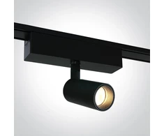 5W LED šviestuvas į magnetines sistemas FLAT, juodas, 3000/4000/5000K, 48V, 38°, 43116F/B/V