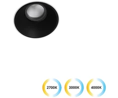 5W LED užglaistomas šviestuvas ALEA, juodas, 2700/3000/4000K, 3914-110B-3-S-38