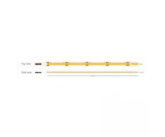 5W/m LED COB juosta, 24V, 320LEDs/m, 2700K, IP20, 5m ritė, LS34
