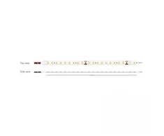 5W/m LED juosta, 24V, 126LEDs/m, 3000K, IP20, 5m ritė, LS49