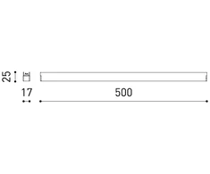 5W šviestuvas į magnetines sistemas LINE 24V, 113°, matinės juodos sp., 3000K, su maitinimo šaltiniu