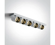 Lubinis šviestuvas 5x10W LED paviršinis akcentinis šviestuvas, baltas, GU10, 65505N/W