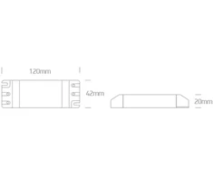 6-8W LED maitinimo šaltinis, 700mA, dimeriuojamas, 89008AT