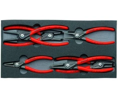 Knipex 6 dalių fiksavimo žiedų replių rinkinys